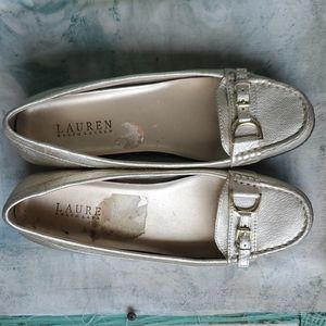 Lauren Ralph Lauren Gold Geanne Loafers